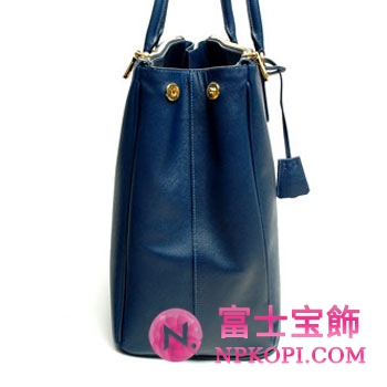  プラダ（PRADA）SAFFIANO LUX　レディーストートバッグ　ブルー　BN1802-NZV-016 
